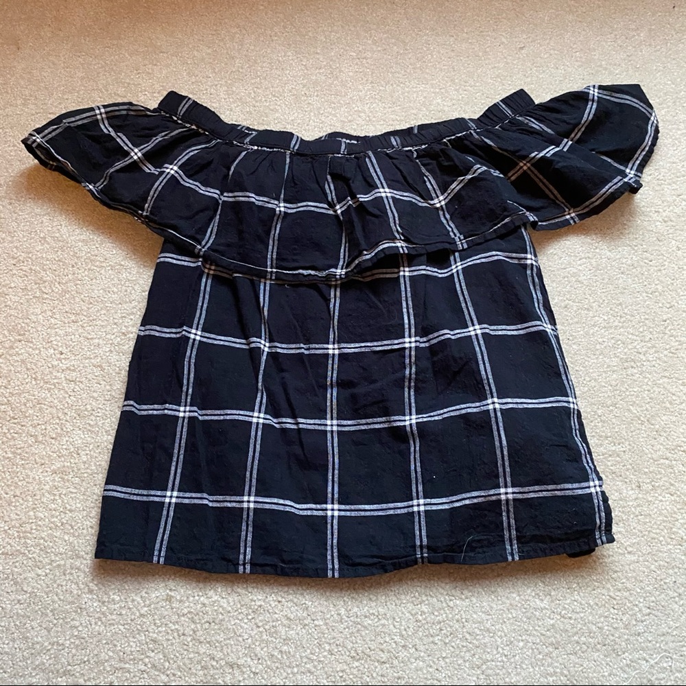 Abercrombie Off Shoulder Ruffle Top